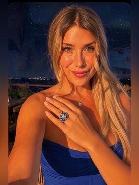 $1,000 Majestic Blue Sapphire Ring S. Silver 8
